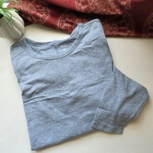 a.n.a. Long Sleeve Tshirt Light Blue Size 1X